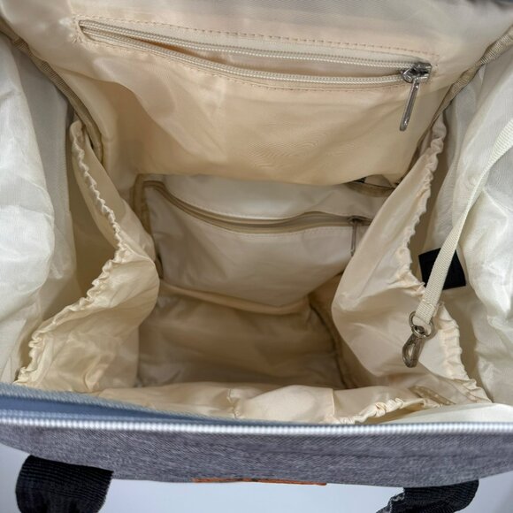 Unbranded Grey Backpack Diaper Bag With Multiple Pockets For Organization - Picture 3 of 7